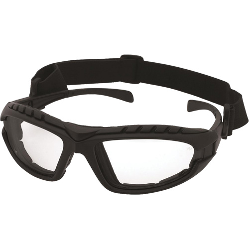 Dustdevil Black Frame Safety Glasses, Clear Lens, Anti-Fog/Anti-Scratch, ANSI Z87+/Meets/Exceeds CSA Z94.3 OSI Industrial Sales