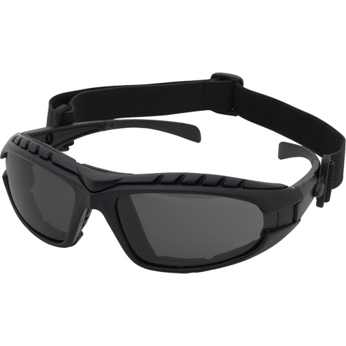 Dustdevil Black Frame Safety Glasses, Grey Lens, Anti-Fog/Anti-Scratch, ANSI Z87+/Meets/Exceeds CSA Z94.3 OSI Industrial Sales