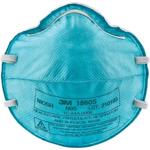 Respirateur 1860S contre les particules pour les soins de la sant&eacute;, N95, Certifi&eacute; NIOSH, Petit OSI Industrial Sales
