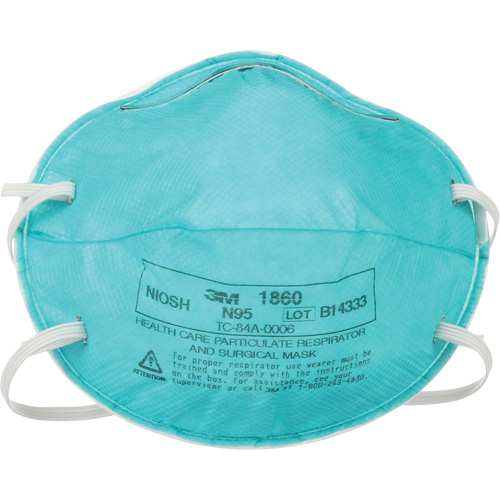 Respirateur 1860 contre les particules pour les soins de la sant&eacute;, N95, Certifi&eacute; NIOSH OSI Industrial Sales