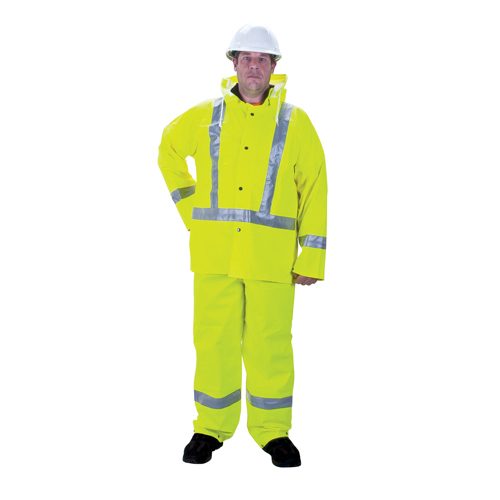Imperm&eacute;able pour la circulation de premi&egrave;re qualit&eacute; RZ900, Polyester/PVC, Moyen, Jaune lime OSI Industrial Sales