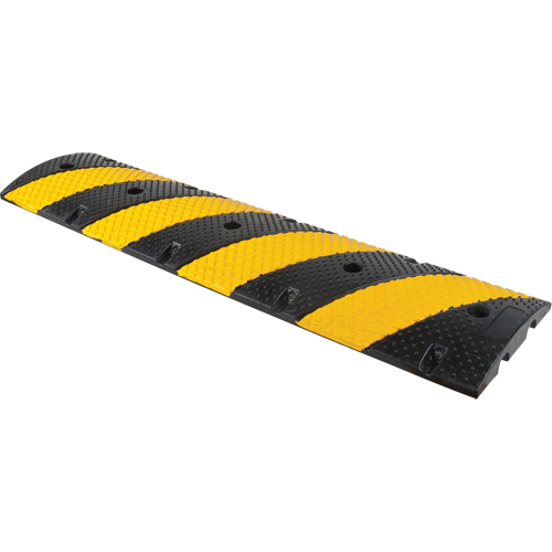 Speed Bump, Rubber, 4' L x 11-3/4" W x 2" H OSI Industrial Sales