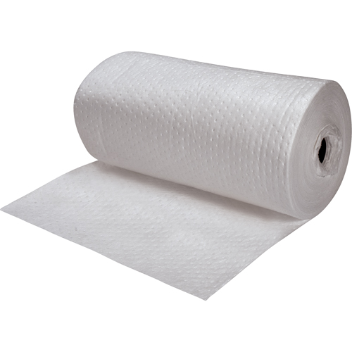 Premium Fine Fiber Sorbent Rolls, Heavyweight, 150' L x 30" W, 50 gal. Absorbancy OSI Industrial Sales