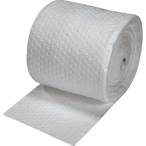 Premium Fine Fiber Sorbent Rolls, Mediumweight, 150' L x 15" W, 20 gal. Absorbancy OSI Industrial Sales