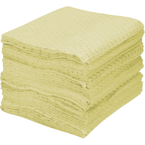 Premium Fine Fiber Sorbent Pads, Hazmat, 15" x 17", 30 gal. Absorbancy OSI Industrial Sales