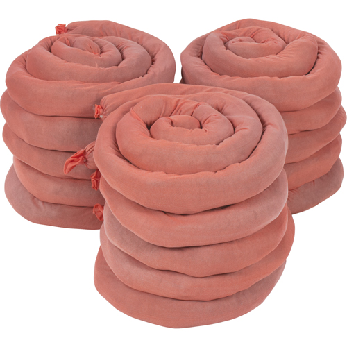 Sorbents Socks, Hazmat, 50 gal. Absorbancy, 3" W x 8' L, Pack of 15 OSI Industrial Sales