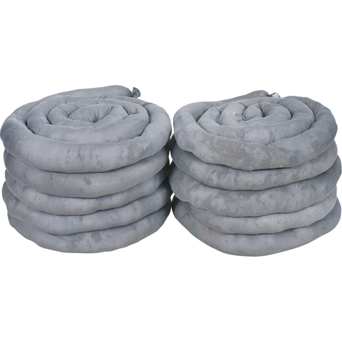 Sorbents Socks, Universal, 40 gal. Absorbancy, 3" W x 10' L, Pack of 10 OSI Industrial Sales