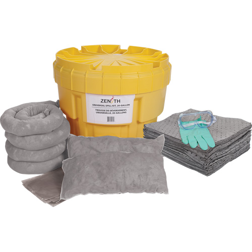 Trousse de d&eacute;versements &agrave; grande capacit&eacute; de premi&egrave;re qualit&eacute;, Universel, Overpack/Baril de r&eacute;cup&eacute;ration, Absorbance de 20 gal. US OSI Industrial Sales