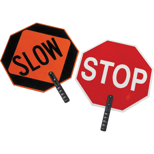 Double-Sided "Stop/Slow" Traffic Control Sign OSI Industrial Sales