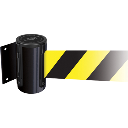 Unit&eacute;s murales Tensabarrier, Plastique, Fixation par vis, 13', Ruban Jaune OSI Industrial Sales
