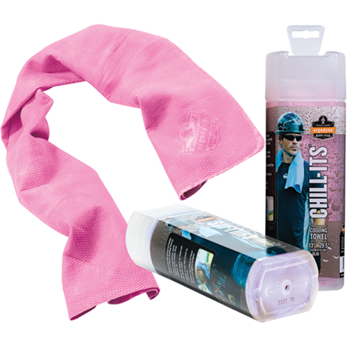 Chill-Its&reg; 6602 Cooling Towels, Pink OSI Industrial Sales