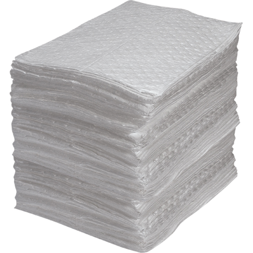 Industrial-Grade Fine Fibre Sorbent Pads, Oil Only, 15" x 17", 40 gal. Absorbancy OSI Industrial Sales