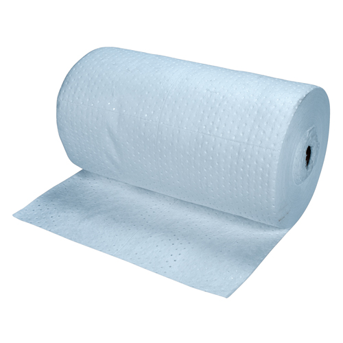 Rouleaux absorbants li&eacute;s bleus de premi&egrave;re qualit&eacute;, Lourd, 150' lo x 30" la, Absorption 50 gal. OSI Industrial Sales