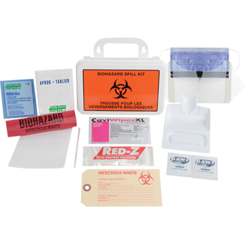 Deluxe Clean-Up Spill Kit, Biohazard, Case OSI Industrial Sales