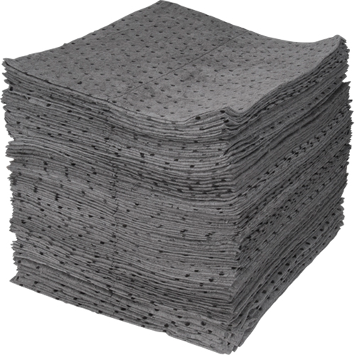 Feuilles absorbantes li&eacute;es de premi&egrave;re qualit&eacute;, Universel, 15" x 17", 30 gal. d'absorption OSI Industrial Sales