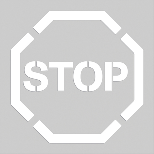Floor Marking Stencils - Stop, Pictogram, 20" x 20" OSI Industrial Sales