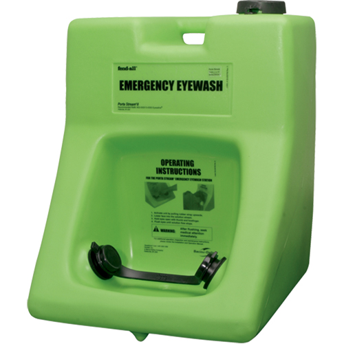 Fendall Porta Stream&reg; II Eyewash Station, Pressurized, 16 gal. Capacity, Meets ANSI Z358.1 OSI Industrial Sales