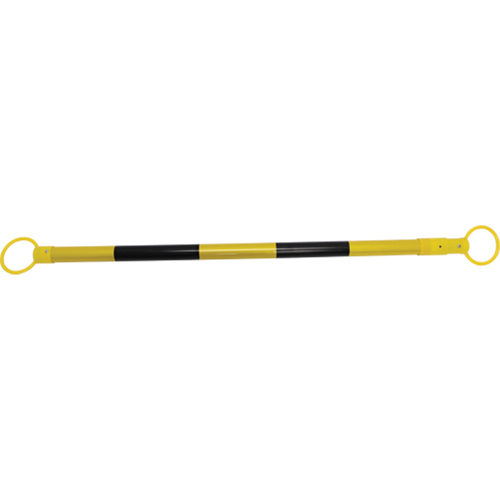 Barrier Cone Bar, 6' 6" Extended Length, Black OSI Industrial Sales
