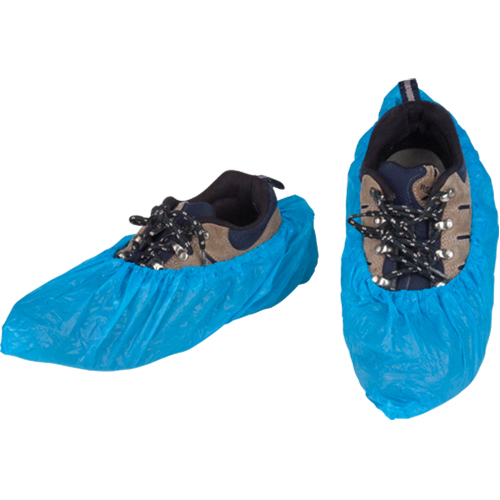 CPE Shoe Covers, X-Large, Polyethylene, Blue OSI Industrial Sales