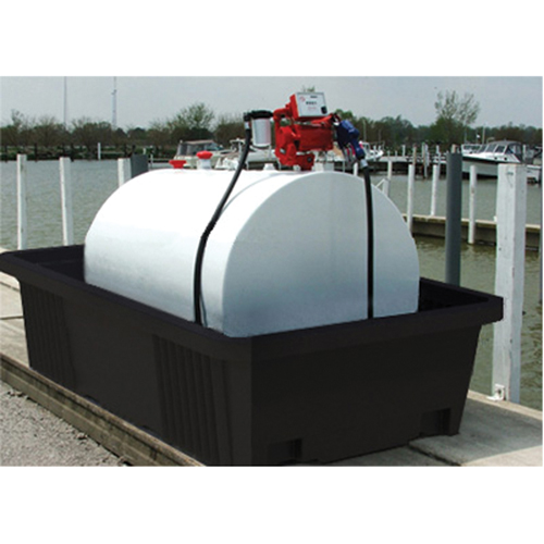 Poly-Tank&reg; Containment Unit 550 With Drain, 113" L x 71" W x 32" H, 750 US gal. Capacity OSI Industrial Sales