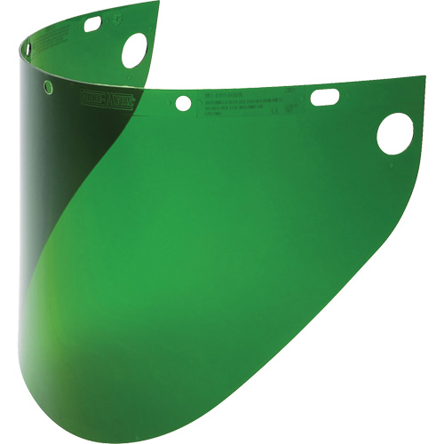 Fibre-Metal&reg; Extended View Faceshield Visor, Propionate, Green Tint OSI Industrial Sales