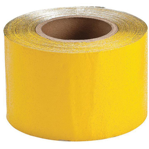Ruban de marquage temporaire pour la chauss&eacute;e, 4" x 150', Vinyle, Jaune OSI Industrial Sales