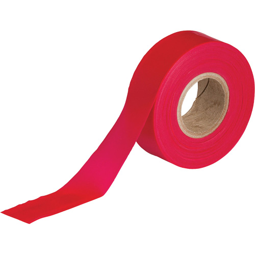 Ruban pour signalisation, 1,188" la x 300' lo, Rouge OSI Industrial Sales