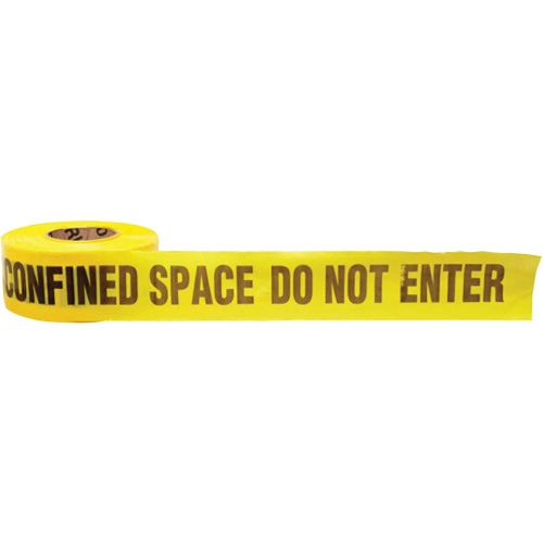 Ruban pour barricade, Anglais, 3" la x 1000' lo, 3 mils, Noir sur jaune OSI Industrial Sales
