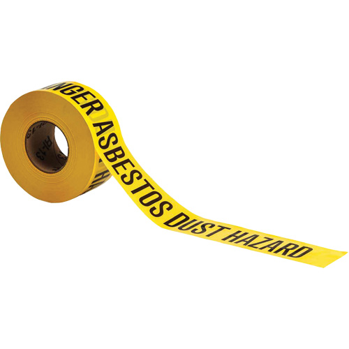 Barricade Tape, English, 3" W x 1000' L, 3 mils, Black on Yellow OSI Industrial Sales