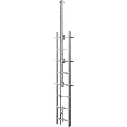 Vi-Go Continuous Ladder Climbing Safety System with Automatic Pass-Through, Stainless Steel OSI Industrial Sales