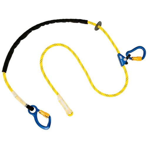 Pole Climber's Adjustable Rope Lanyard, 1 Legs, 8', CSA Class A, Nylon OSI Industrial Sales
