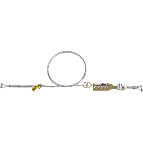 Syst&egrave;me de c&acirc;ble de s&eacute;curit&eacute; horizontal Sayfline, C&acirc;ble galvanis&eacute; OSI Industrial Sales