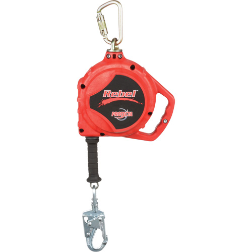 Cordage de s&eacute;curit&eacute; autor&eacute;tractable Rebel, 33', Acier inoxydable, Pivotant OSI Industrial Sales