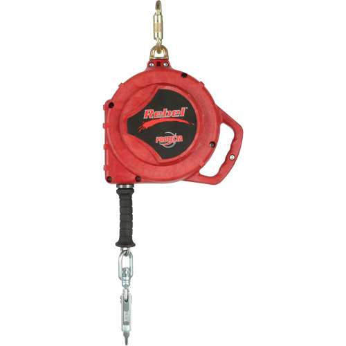 Cordage de s&eacute;curit&eacute; autor&eacute;tractable Rebel, 50', Acier inoxydable, Pivotant OSI Industrial Sales