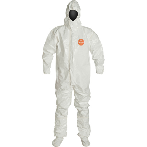 Combinaison &agrave; capuchon, Tychem 4000, 2T-Grand, Blanc OSI Industrial Sales