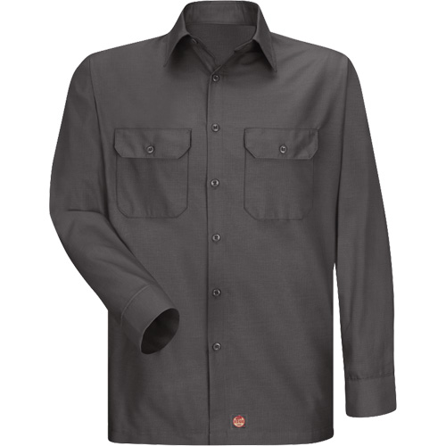 Chemise &agrave; manches longues en tissu ind&eacute;chirable, Hommes, 3T-Grand, Charbon OSI Industrial Sales