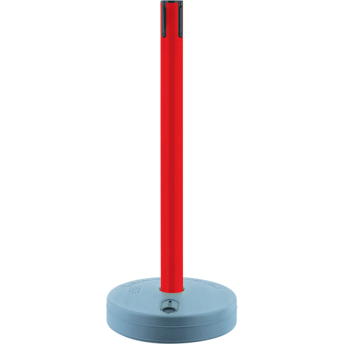 Outdoor TensaBarrier&reg; - Receiver Posts, 37" High, Red OSI Industrial Sales
