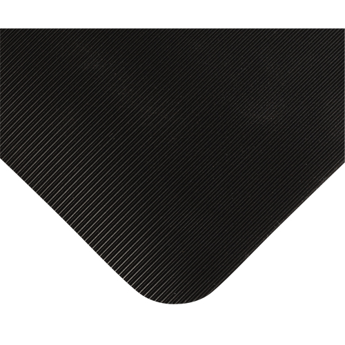 Double Duty Switchboard Mats No.720, Corrugated, 3' x 10' x 5/8", Black, PVC OSI Industrial Sales