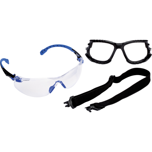 Solus Safety Glasses with Scotchgard Lens Kit, Clear Lens, Anti-Fog, Meets/Exceeds CSA Z94.3 OSI Industrial Sales