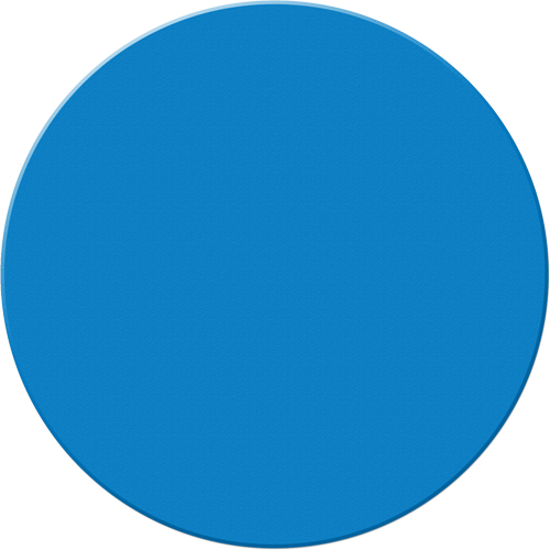 Marqueurs all&eacute;g&eacute;e/5S Armor Stripe, Cercle, 6" lo x 6" la, Bleu, Plastique OSI Industrial Sales