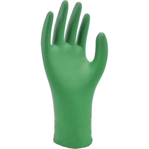 Gants biod&eacute;gradables 6110PF, T-petit, Nitrile, 4 mils, Sans poudre, Vert OSI Industrial Sales