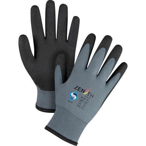 ZX-30° Premium Coated Gloves, 9/Large, PVC Coating, 15 Gauge, Nylon Shell OSI Industrial Sales