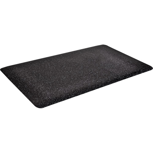 Tapis antimicrobiens WD Foodmaster, Lisse, 2' x 3' x 9/16", Noir, Mousse de vinyle OSI Industrial Sales