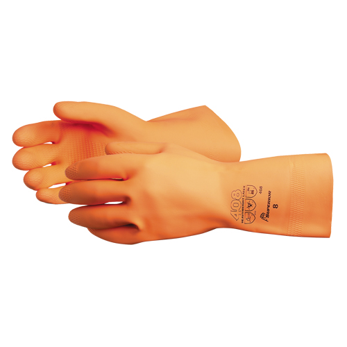 Gants de poids lourds 408, Taille Petit/7, 13" lo, Latex, Doublure en Ouat&eacute;e, 30 mils OSI Industrial Sales