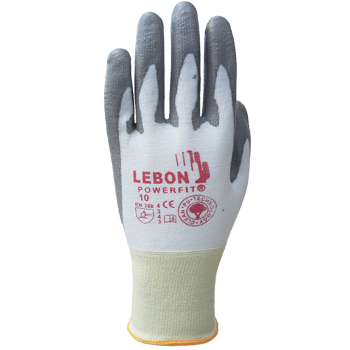 Lebon PowerFit&reg; Cut Resistant Gloves, Size X-Small/6, 13 Gauge, Polyurethane Coated, Polyethylene Shell, ASTM ANSI Level A2/EN 388 Level B OSI Industrial Sales