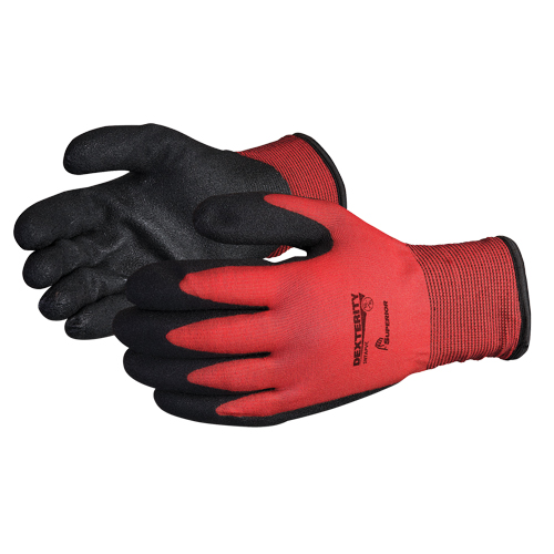 Gants doubl&eacute;s pour l'hiver Dexterity, 8/Moyen, R&ecirc;vetement PVC, Calibre 15, Enveloppe en Nylon OSI Industrial Sales
