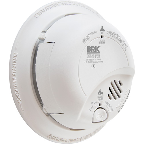 Ionization Smoke & Carbon Monoxide Combination Alarm, Battery Operated/Hardwired OSI Industrial Sales