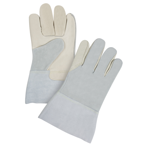 Gants de travail de premi&egrave;re qualit&eacute; &agrave; dos refendu, Petit, Paume en Cuir fleur de vache OSI Industrial Sales
