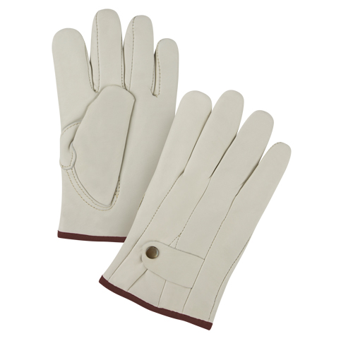 Gants de cordeur doubl&eacute;s pour l'hiver de premi&egrave;re qualit&eacute;, Grand, Paume Cuir fleur de vache, Doubleure Molleton OSI Industrial Sales