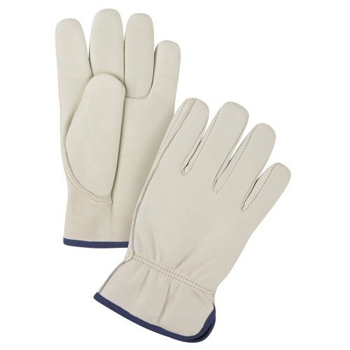 Premium Winter-Lined Driver's Gloves, X-Large, Grain Cowhide Palm, Fleece Inner Lining OSI Industrial Sales